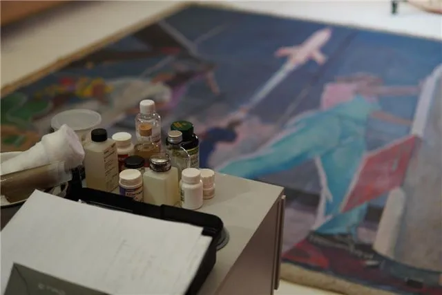 Эксперты Русского музея успешно восстановили шедевр Дейнеки «Покорители космоса»